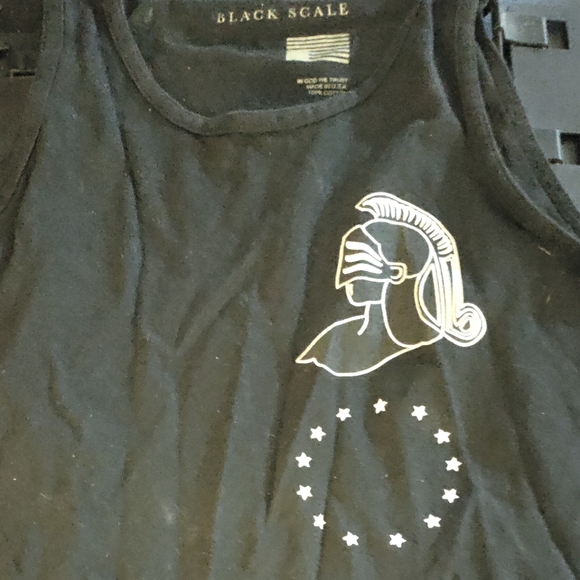 S NWOT BLVCK SCVLE BLACK SCALE KNIGHT TANK - Picture 1 of 4
